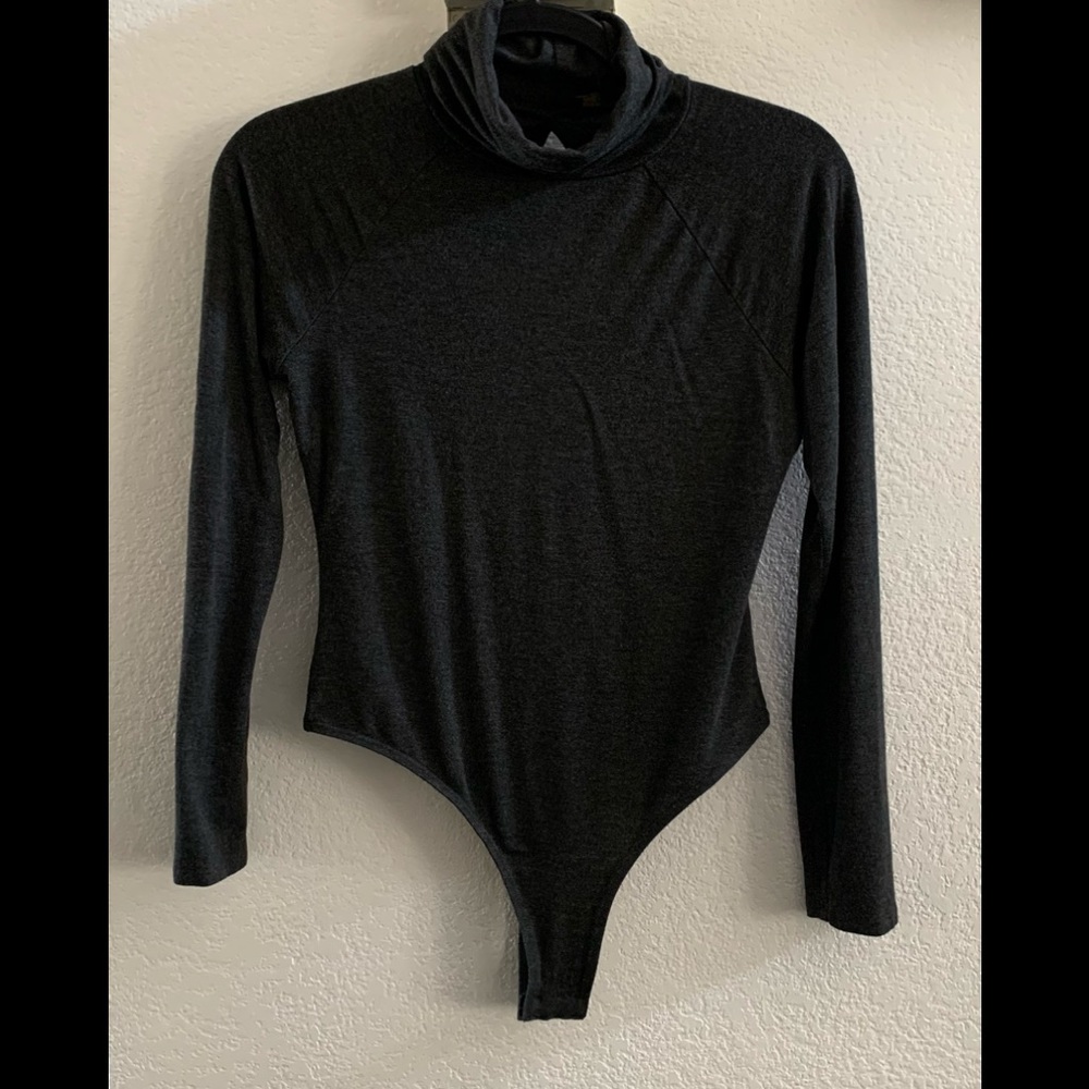 Cupio Charcoal M Turtleneck bodysuit